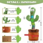 Dancing Cactus Toy for Babies & Kids Talking, Singing, Recording & Repeating Electronic Plush - Image 2