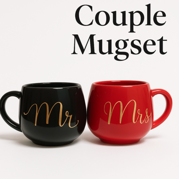 Elegant Mr. & Mrs. Ceramic Mug Set – Perfect Anniversary Gift for Couples - Image 1