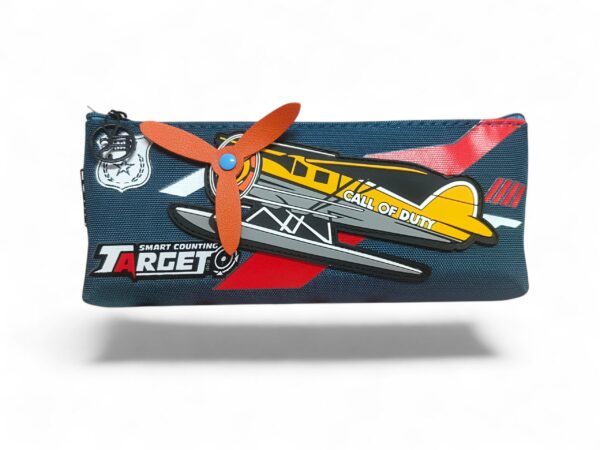 Call of Duty Airplane Pencil Case – Gamer Style | Smart Counting Target | Boys' School Organizer - Image 1