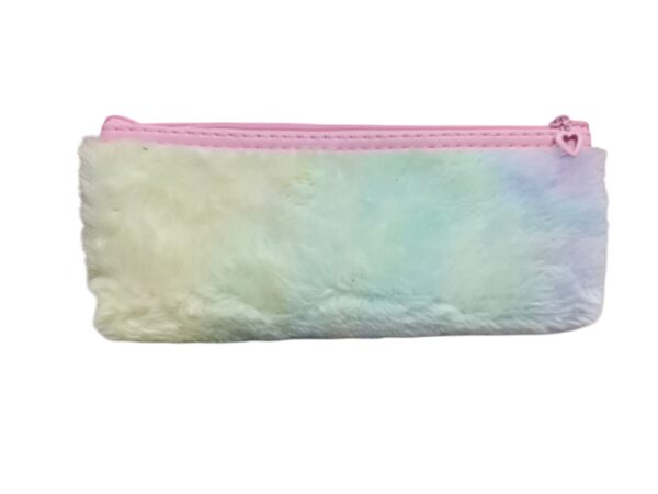 Pastel Rainbow Bunny Pencil Case – Soft Plush Zipper Pouch for Kids & Return Gifts - Image 2