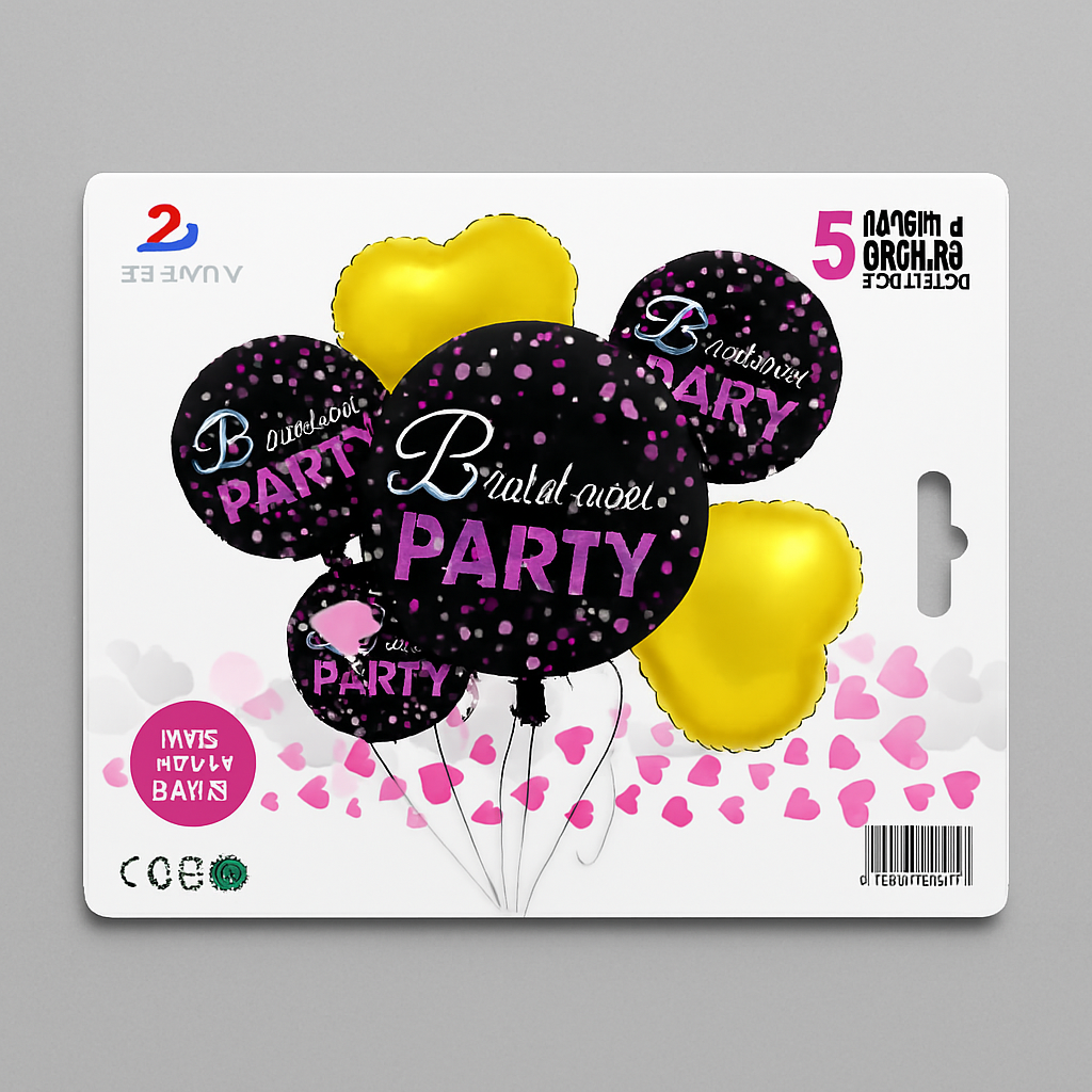 Copilot_20250908_180250 Bachelor Party Balloon Set – Black & Gold Polka Dot + Heart Foil – Premium Decorative Pack (5 Pcs) - Image 1