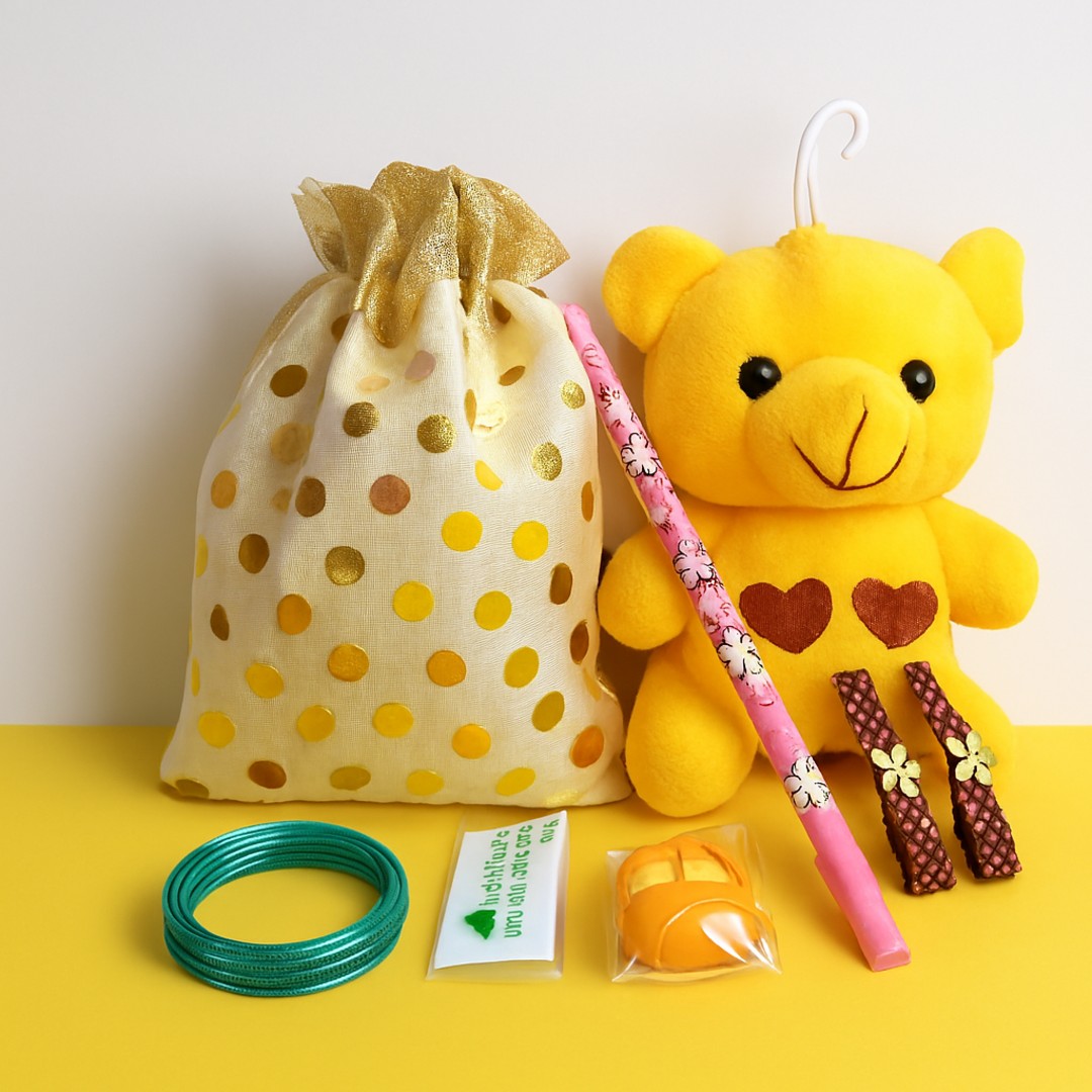 Copilot_20250911_205330 (1) Unique Navratri Return Gift Combo – Cute Teddy, Gift Bag & Goodies (Pack Of 3) - Image 1