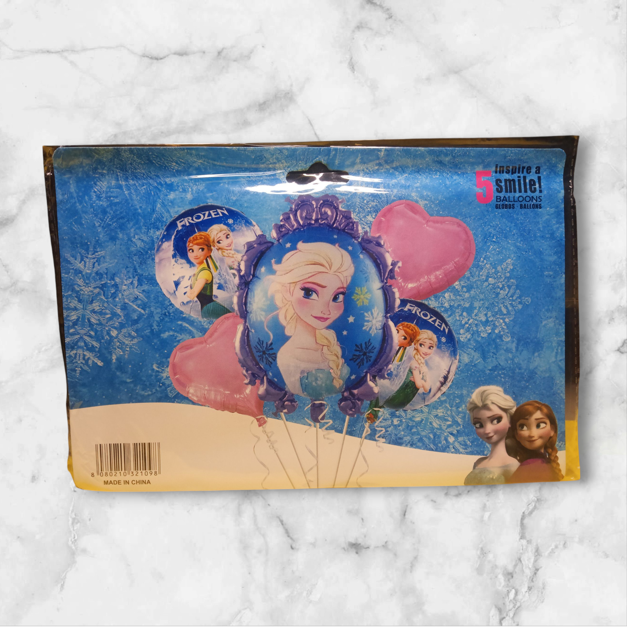 IMG20250906201353 Frozen Theme Balloon Set – Elsa, Anna & Olaf Party Decoration Pack | Kids Birthday Return Gift - Image 1