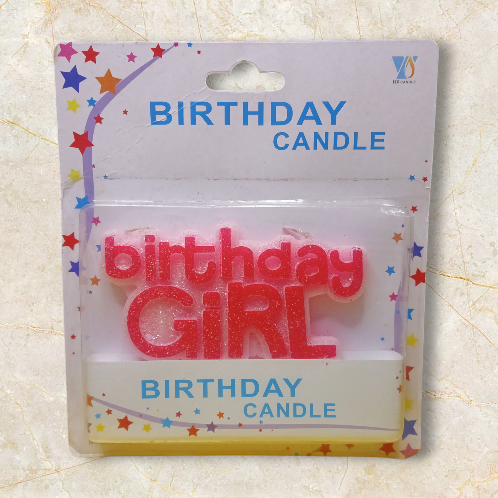 IMG20250906202337 Glitter Birthday Girl Candle – Pink Decorative Cake Topper for Girls' Birthday Party - Image 1