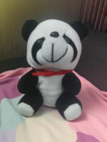 “Festive Return Gift Combo – Plush Panda, Bubble Wand & Floral Gift Bag | Perfect for Birthdays & Kitty Parties” - Image 2